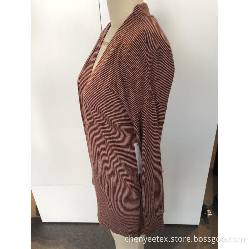 Women's long - sleeved cardigan jacket